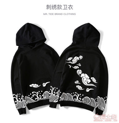 國潮新勢力 祥云印花嘻哈衛(wèi)衣，定義秋日街頭風(fēng)尚